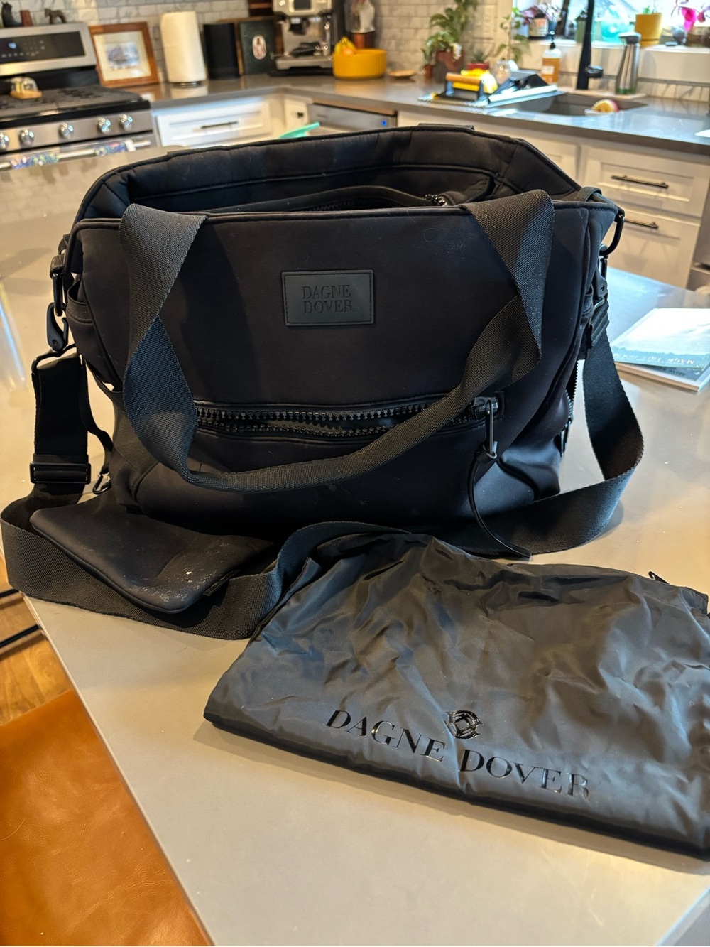 Dagne Dover Wade Diaper/Laptop Bag with Crossbody Strap